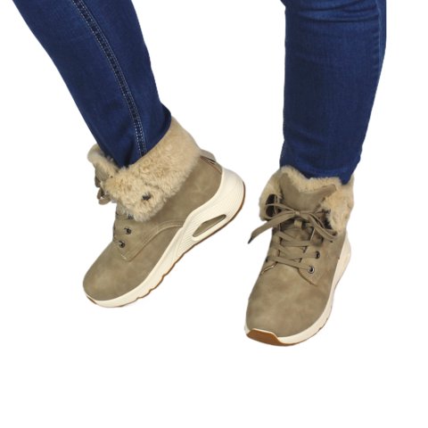 Megabazar Spa - Zapatilla De Mujer Invierno 32 Yassne Gris