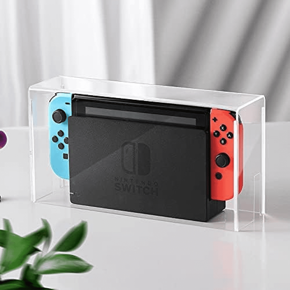 Genérico - Funda Protectora Transparente Caja De Exhibición Para Nintendo Switch Y Oled, Carcasa Acrílica Transparente