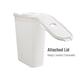 thumbnail image 5 of Cesta para ropa Mind Reader, 40 L, delgada, con tapa de plástico, color blanco, 5 of 7