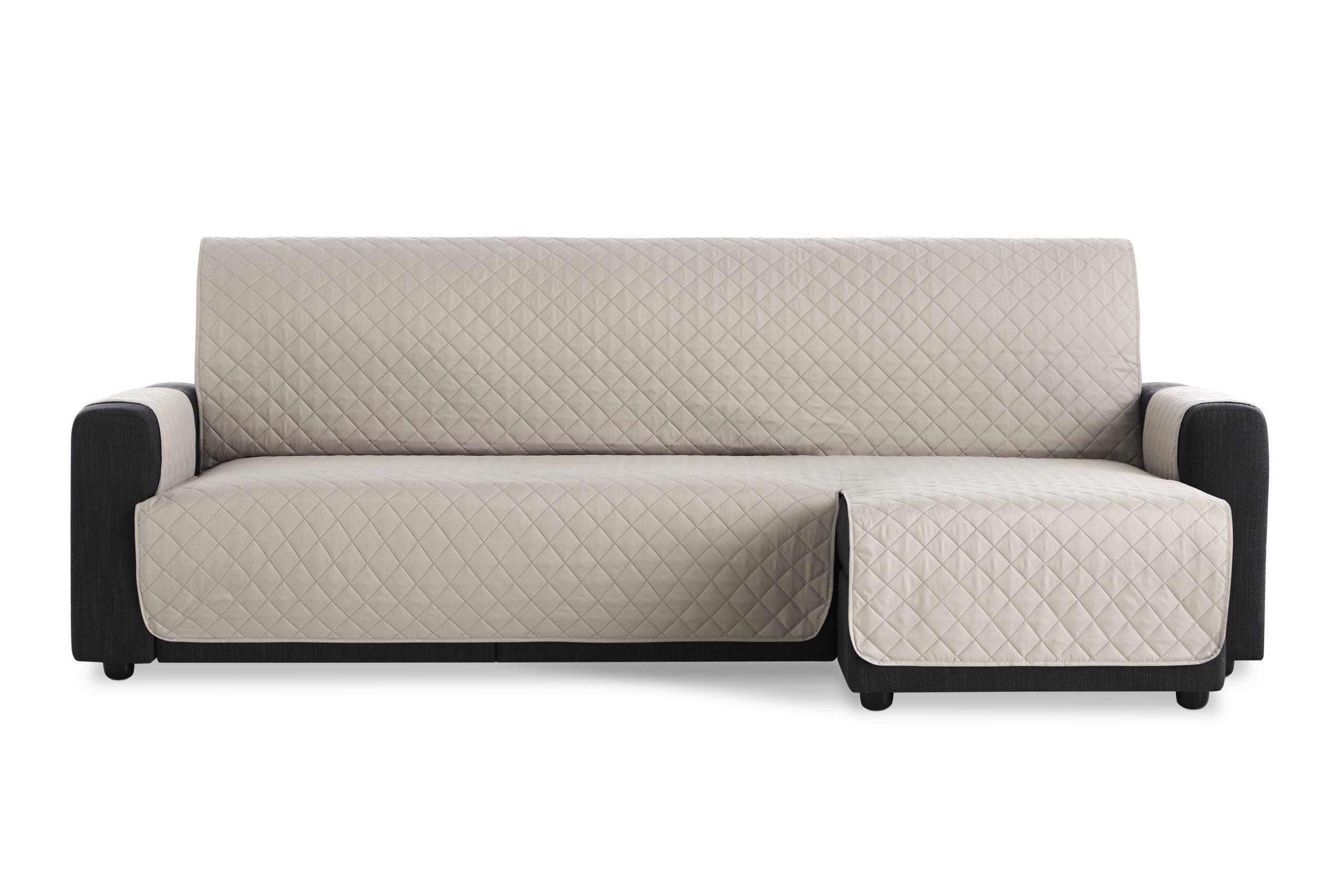 Zahr - Fundas Chaise Longue Acolchado 200 Marfil