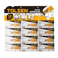 Pack 12 Adhesivo Instantáneo Super Glue 3Gr Tolsen Amarillo 3 Gr
