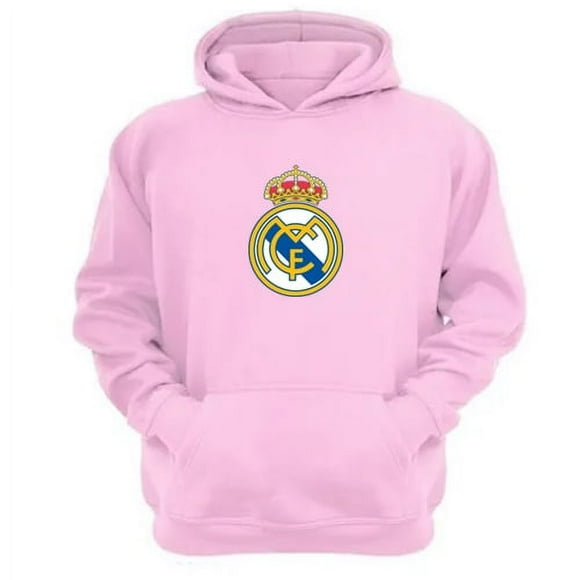 Polerón Canguro Real Madrid Rosa Talla S Unisex