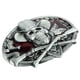 thumbnail image 1 of Cabeza De Esqueleto Gótico Halloween Hip Hop Cowboy Biker Hombres Cinturón Hebilla, 1 of 3