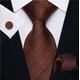 thumbnail image 1 of Set Corbata, Pañuelo Y Colleras Café, 1 of 3