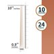 thumbnail image 2 of Vela SOFT BREEZE 25 cm Rosa 24 uds sin goteo, 2 of 5