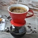 thumbnail image 2 of Goteador De Café Xxl De Porcelana Roja, 2 of 8