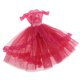 thumbnail image 3 of Vestido Sin Tirantes BJD Dolls Para 1/6 Blythe Doll Dress Up Outfits Accs Rose Red, 3 of 5