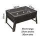 thumbnail image 3 of Parrilla Portátil Barbacoa Asado Grill Plegable Negra Carbon, 3 of 3