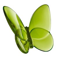 Bothyi - Figura De Mariposa De Cristal, Figura De Mariposa Voladora Para Estantería, Escritorio De Casa, Verde