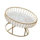 thumbnail image 3 of Soporte Para Tortas De Bandeja De Fruta De Encimera De Alambre De Hierro De Metal Dorado Para Refrigerio Tamaño S, 3 of 5