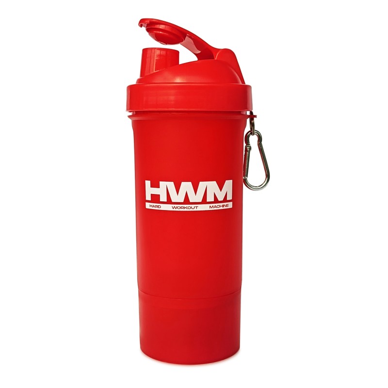Hwm - Botella Shaker Pvc Rojo