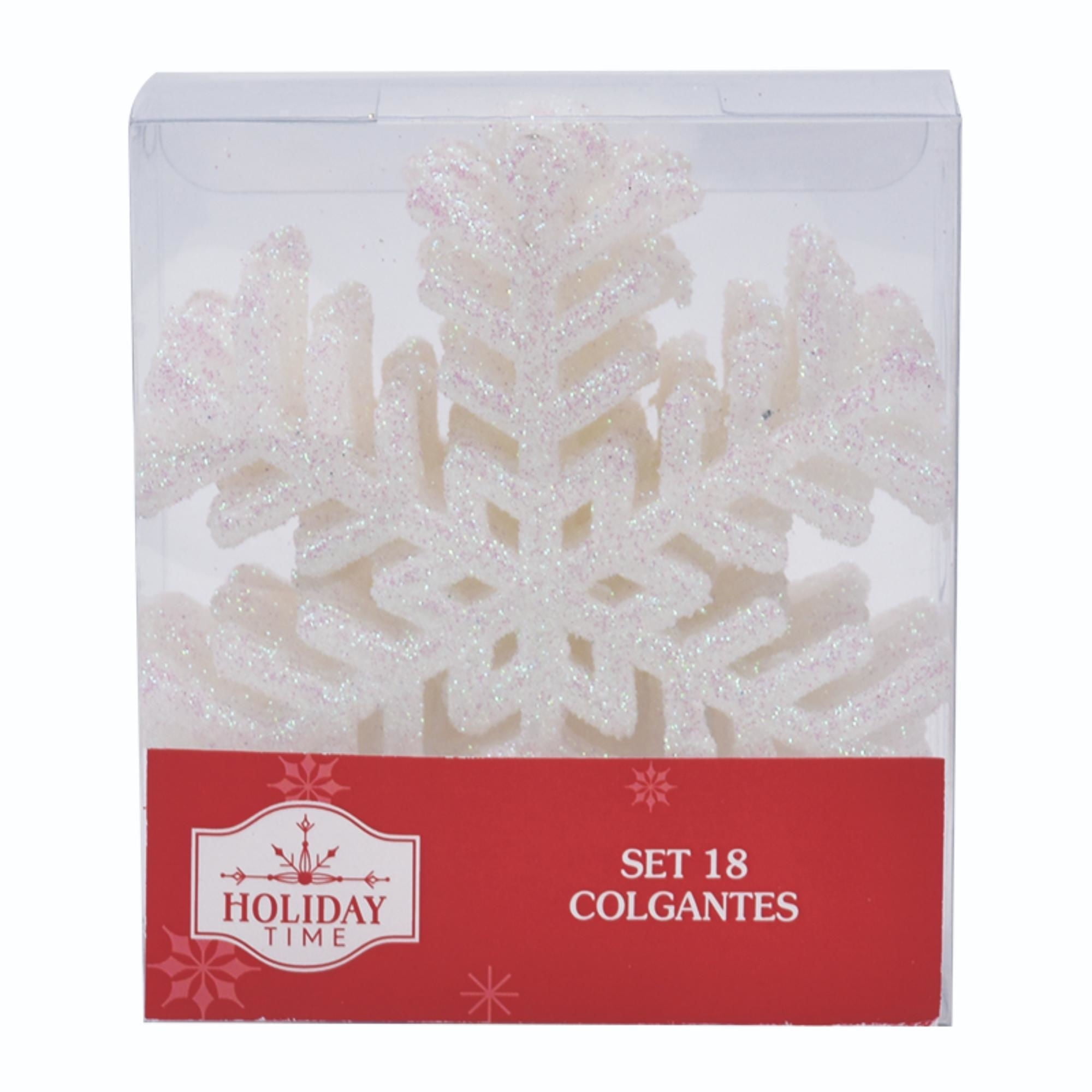 18 Colgantes Copo White Holiday Time