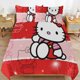 thumbnail image 2 of Hello Kitty Bedding Set for Girls Kids Teen Tween Ultra Soft Microfiber Comforter Set Twin Size with 3-Pieces Comforters Bed Sets Bedroom Decor Bed Sheets, 2 of 5