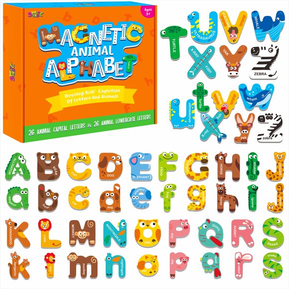 Magnetic Alphabet SpriteGru 52 letras mayúsculas y minúsculas