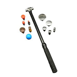 Magideal - Herramienta De Reparación De Abolladuras Sin Pintura Para Carrocería De Coche, Martillo De Reparación Ligero Universal Con Cabezales Para Eliminación Establecer Un