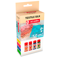 Pintura Textil Para Seda Art Creation Pack 4 Colores 50Ml
