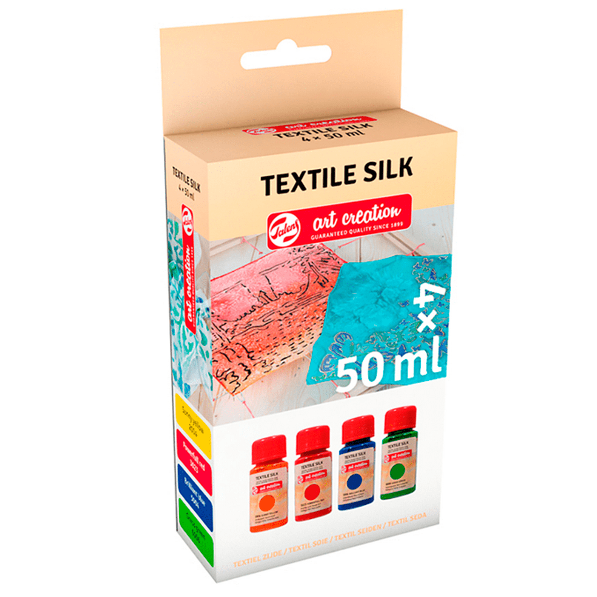 Pintura Textil Para Seda Art Creation Pack 4 Colores 50ml