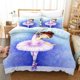 thumbnail image 1 of Ballet Girls Quilt Duvet Cover Set Bed Linen Children Bedding Doona Cover3-Piece Bedding Set, 1 of 4