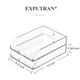 thumbnail image 4 of EXPUTRAN Bandejas apilables de acrílico para papeles 24 x 7 x 33 cm, 2 piezas, 4 of 7