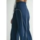 thumbnail image 4 of Saronite Pantalones de Algodón de Cintura Suave con Cordón Ajustable, Color Azul Marino (para Mujer), 4 of 5