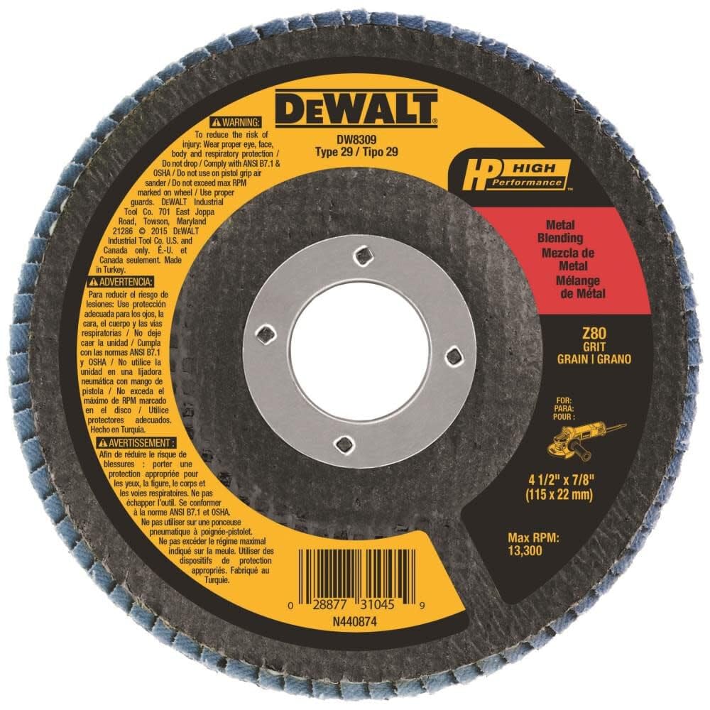 Dewalt - Disco De Solapa Zirconia De Grano 80 115 Mm X 22 Mm