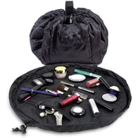 Xusx111 - Cordón Cosmético Y Maquillaje Organizador De Bolsa - Bolsa Portátil De Cordón Con Bolsillo De Cremallera, Bucles De Maquillaje Y Más - Bolsa De Aseo Duradera, Lavable En Máquina Para Viajes