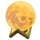 thumbnail image 1 of Lámpara de luna con control remoto 3D, luz nocturna, lámpara de luna con palmaditas para la mesita de noche, ambiente creativo, iluminación de alimentación, 1 of 5