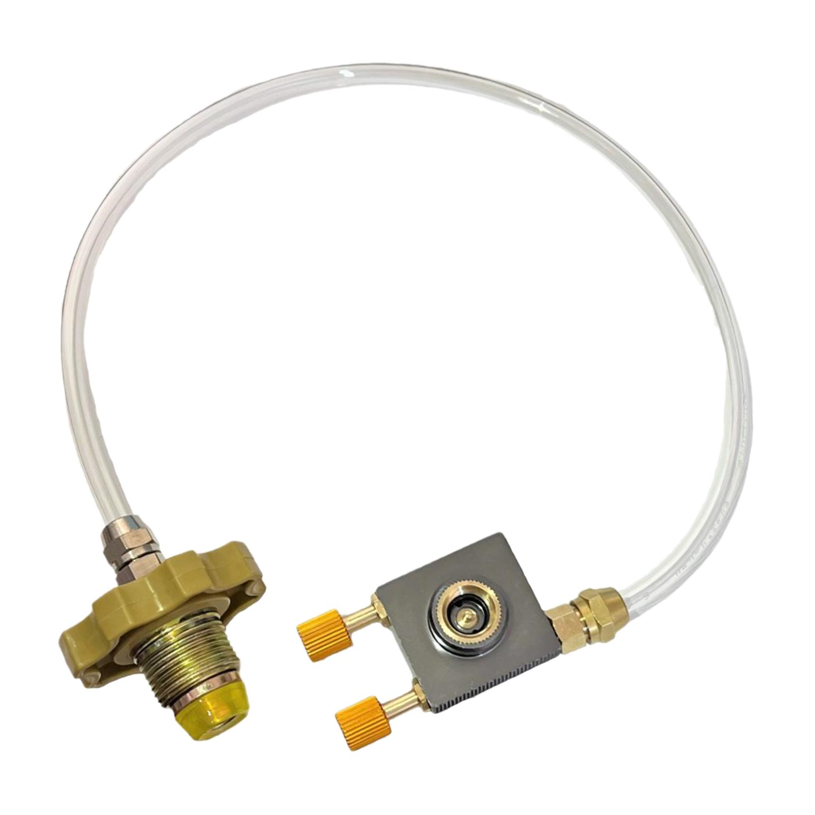 Magideal - Adaptador De Recarga De Tanque De Gas Adaptador De Recarga De Cilindro De Gas Convertidor De Conector Portátil Sin Adaptador