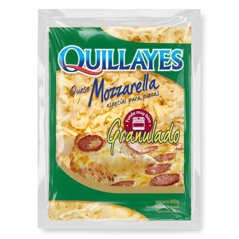 Queso Mozzarella Granulado 400 g Quillayes