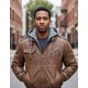 thumbnail image 1 of Chaqueta de Cuero Genuino Caballeros Hombre Moda Masculina, 1 of 3