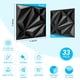 thumbnail image 5 of Panel decorativo de pared Art3d con textura diamante, PVC negro, 33 piezas, 32 pies², 5 of 9