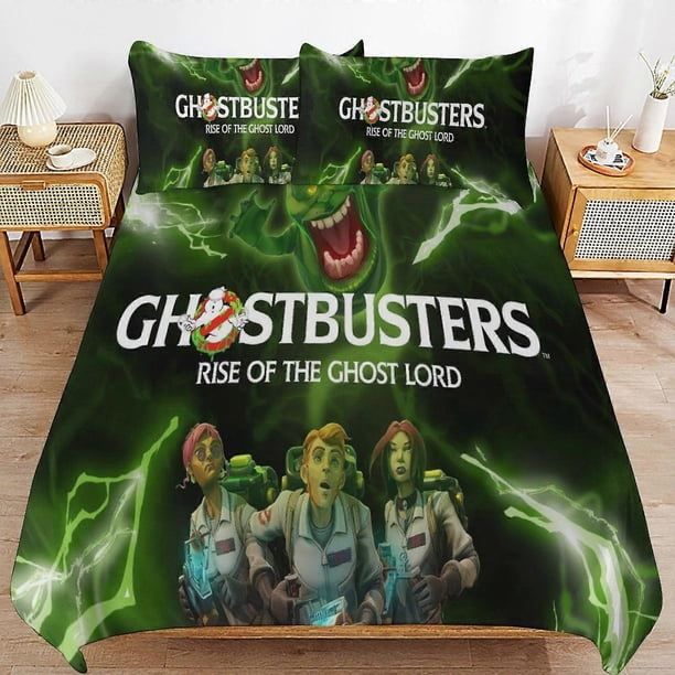 Ghostbusters Bed Duvet Cover Microfiber Bedding Se3D Printed Lightweight3 Piece Comforter Se,