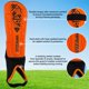thumbnail image 4 of Espinillera de fútbol Vizari Malaga para niños naranja/negra, talla XXS, 4 of 7