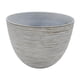 thumbnail image 1 of Macetero Maceta Diseño Rayas Envejecido De Plastico Blanco M dorado, 1 of 6