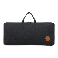 Magideal - Estuche Para Teclado De Pc, Bolsa De Almacenamiento De Fieltro Para Teclado, A Prueba De Polvo, Portátil, Para Oficina, A Prueba De Golpes, Versátil, Negro