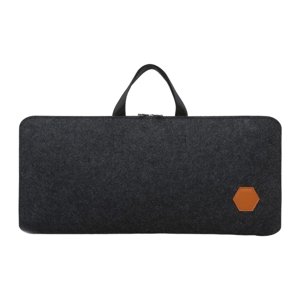 Magideal - Estuche Para Teclado De Pc, Bolsa De Almacenamiento De Fieltro Para Teclado, A Prueba De Polvo, Portátil, Para Oficina, A Prueba De Golpes, Versátil, Negro