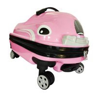 Bothyi - Maleta De Paseo De 20 Pulgadas Para Niños Con Carrito Para Niños Y Niñas, Regalo Para El Día Del Niño, Color Rosa