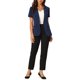 thumbnail image 2 of INSPIRE CHIC Blazer de Mujer Solapa de Muesca Un Botón Manga Corta Chaqueta de Traje Azul Oscuro S, 2 of 5