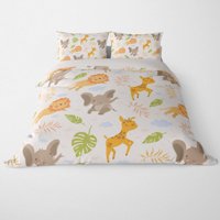 Milsleep - Animal Doodels Patrón Niños Funda Nórdica Ropa De Cama
