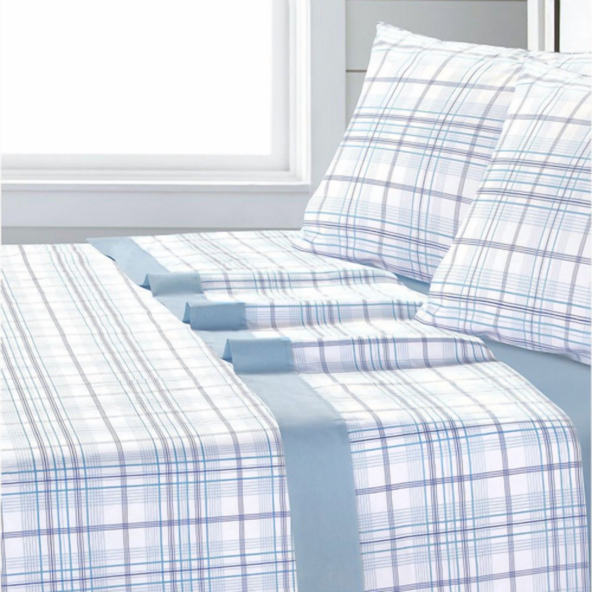 Sabana Andes Estampada 180 Hilos Escoces 105 2 Plaza