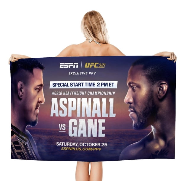 UFC Toalla de playa de secado rápido con diseño temático, regalo para mujeres y niñas, ideal para cumpleaños, fans, amantes de la música, uso en la playa o al aire libre,78*160cm