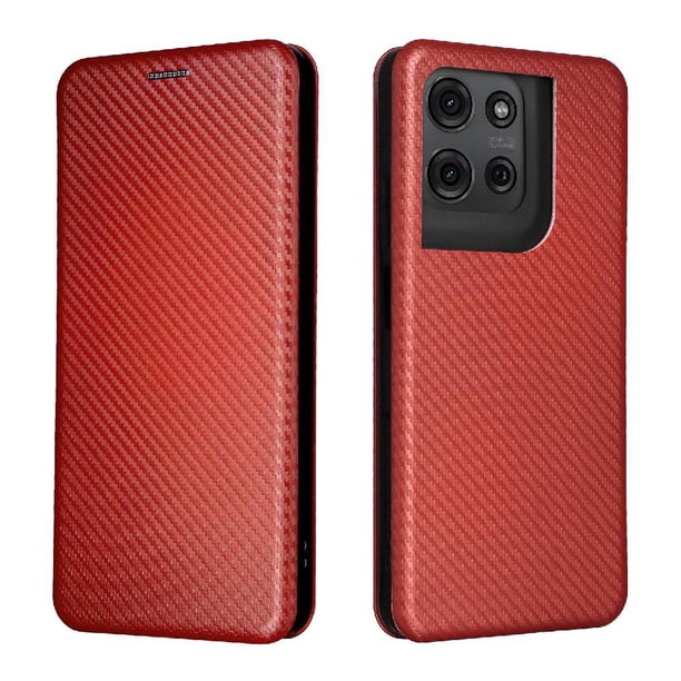 Funda Flip para FOXDOCK Motorola Moto G75 - Funda magnética de negocios, funda protectora delgada