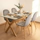 thumbnail image 3 of Comedor Mesa Xinia 130x80 + 4 Sillas Vorak Velvet Gris, 3 of 3