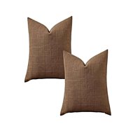 Genérico - Juego De 2 Fundas De Cojin Jacquard Cuadrille 45X45 Cm Marron