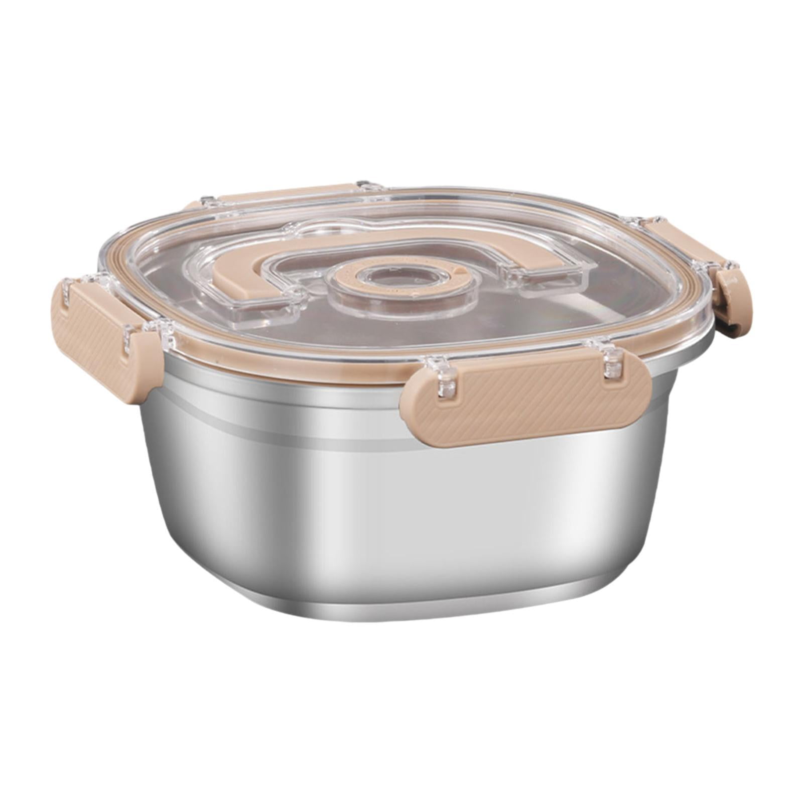 Bothyi - Contenedor De Alimentos De Acero Inoxidable Contenedor De Almuerzo De Acero Inoxidable Para El Trabajo Hogar 1000ml