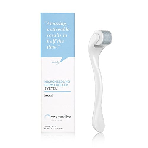 Derma Roller Cosmedica Microneedling de 0,25 mm para rostro con 540 agujas