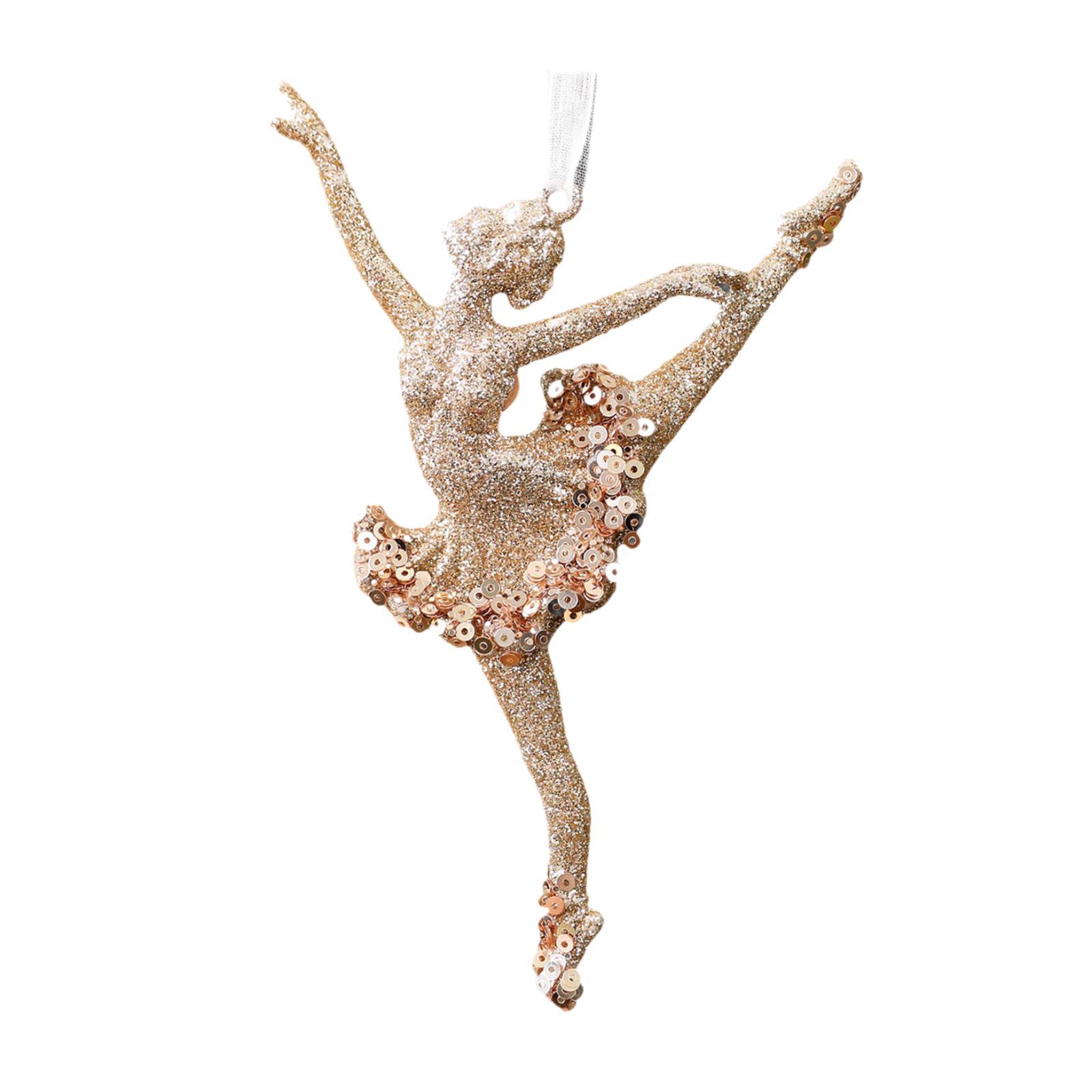 Magideal - Adorno Navideño De Bailarina, Decoración Para Árbol De Navidad De Invierno, Para Interiores Y Exteriores, Candelabro Para Árbol De Navidad, Fiesta De