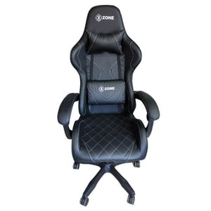 Xzone Cgr-01 - Silla De Escritorio Gamer Xzone Ergonómica Negra Con Tapizado De Cuero Sintético