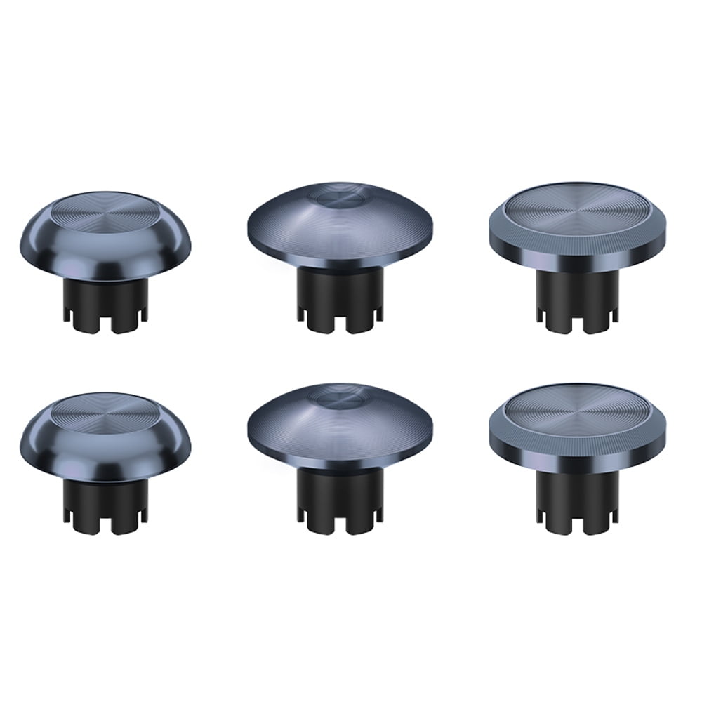 Genérico - Compatible Con Ps5 Dualsense Edge Controller Metal Thumb Stick Caps, Analog Stick Joystick Replacement Parts Accessory Kit-gris