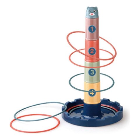 Genérico - Set 3 Juguetes Apilado De Aros Interactivo Diversion Lau